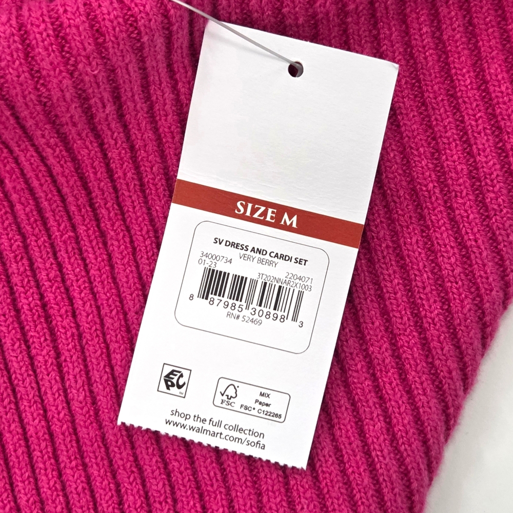 Sofia by Sofia Vergara Vibrant Pink Cardigan NWT - image 4